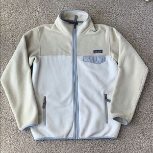 Patagonia Synchilla ZIP Fleece Cream and white XS
